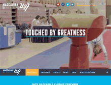 Tablet Screenshot of maccabiah.com